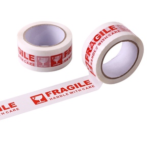 包邮FRAGILE胶带外贸包装易碎品警示封箱印字Fragile英文胶带