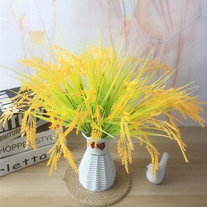 仿真稻穗麦穗天然假花花束室内干花水稻客厅田园装饰五谷丰登摆件