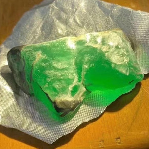 缅甸翡翠精品原石冰阳牌子龙玻璃种无事牌帝王绿满色戒面吊坠手镯