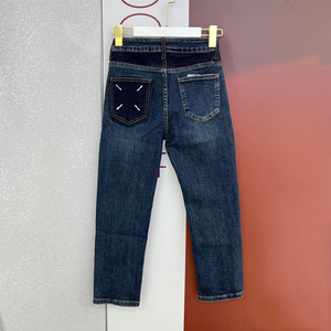 jeans绿青蛙85211欧货牛仔裤女秋2022新款显瘦九分小直筒烟管裤潮