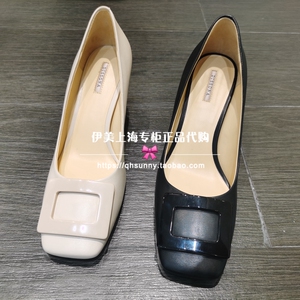 dissona迪桑娜767371 767360女鞋22秋季时尚纯色方头单鞋国内代购