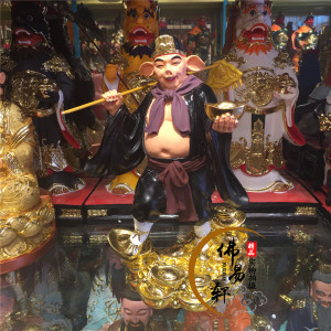 彩衣八戒摆件树脂神像佛像彩衣猪八戒天蓬元帅净坛使者30厘米