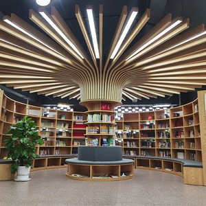 绕柱子书架包方/圆柱子书柜圆柱形书架 幼儿园软装圆形坐凳绘本架