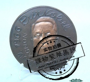 代购诺贝尔经济学奖得主萨缪尔约瑟夫agnon镀金铜奖牌限量版1971