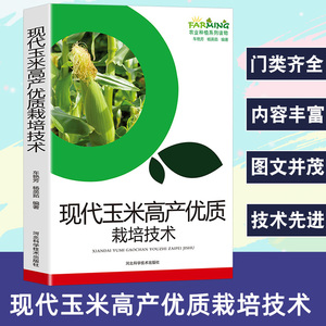 现代玉米高产优质栽培技术水稻小麦农业种植玉米选择品种介绍专用型玉米栽种利用优质高产栽培技术科学施肥管理玉米病虫草防治书籍