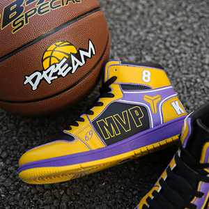 科比联名鞋nba限量篮球aj1空军一号韩版潮流百搭新款高帮板鞋男生