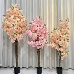 仿真樱花树盆栽假桃花绿植花艺落地客厅装饰仿真花摆件植物室内