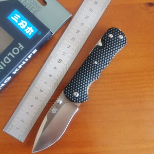 正品三刃木多功能折叠刀水果刀7045原t21户外刀具防身折刀破窗刀