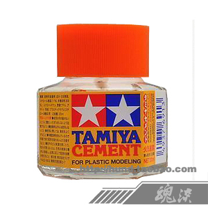 日本田宫tamiya 橙盖 黄盖胶水 军模 车模 模型拼装粘合 模型胶水