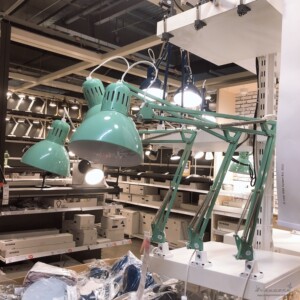 1宜家特提亚长臂折叠书房工作学生学习夹子阅读台灯led护眼灯