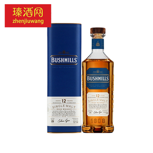 奥妙12年单一麦芽爱尔兰威士忌布什米尔原装进口BUSHMILLS百世醇