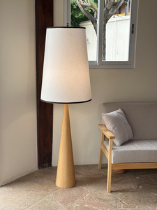 北欧原木落地灯意式蘑菇灯卧室书房装饰民宿客厅沙发立式氛围台灯