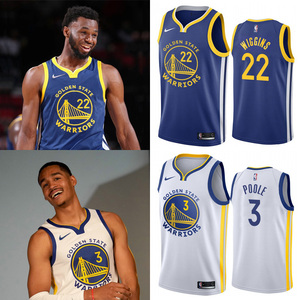 正品nike/耐克维金斯球衣22号勇士队威金斯篮球服nba普尔3号普洱