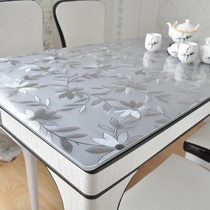pvc台布塑胶印花简约桌垫 胶垫铺桌子透明软玻璃磨砂歺桌桌面垫子