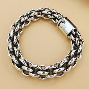 哈雷个性男士复古粗款潮人链条秀彬x阿里巴巴为您推荐手链男纯银