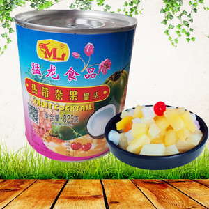 猛龙杂果热带杂果罐头825克水果罐头椰果菠萝罐头