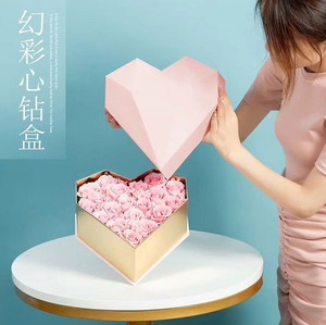 钻石形状心形礼品盒520只叠好的千纸鹤成品情侣创意手工生日礼物