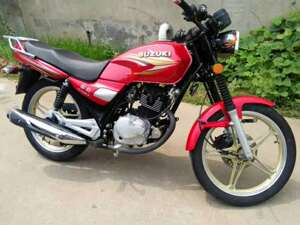 二手钻豹摩托车铃木王豪爵钻豹男士跨骑车125cc运动版跨骑整车