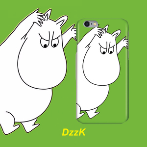 定制可爱生气的姆明手机壳适用iphone8plus苹果xsmax11pro华为p30