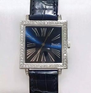 二手piaget伯爵女表dancer系列手表 18k白金镶钻女款手动机械腕表