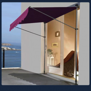 直立遮阳篷折叠伸缩雨棚露台家用太阳蓬商铺咖啡厅庭院遮阳棚手摇