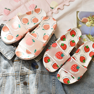 ins可爱简约网红水果草莓凉拖鞋少女心防滑居家浴室内洗澡软底鞋