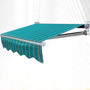 伸缩雨棚布手摇