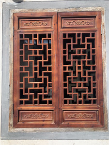 东阳木雕中式花格隔断仿古镂空门窗实木手工雕刻古建寺庙茶楼装修