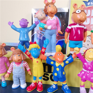 1996年摇滚宝宝 marcbrown 亚瑟小子 tweenies 公仔模型手办摆件