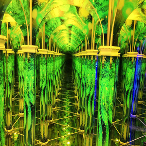 广州厂家定制网红星空艺术馆游乐设备设计安装商场幻镜子迷宫乐园