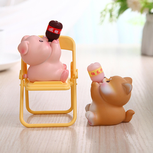10同款货源旧集家居旗舰店天猫猪你快乐鸭手办盲盒办公室电脑桌面