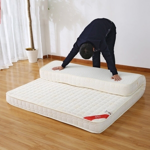 超厚席梦思床垫经济型1.5m1.8m米 加厚超软硬两用双人软垫可折叠