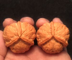 纯野生文玩铁核桃大阴皮小尺寸手款网红招财蛙小蛤蟆狮子头30包邮