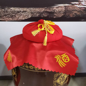 酒坛盖子布沙包封盖袋 代替酒坛子封口 纯绵加厚加密布袋红布包