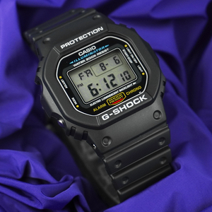 卡西欧手表男gshock头文字d周杰伦同款复古基础小方块dw-5600e-1v