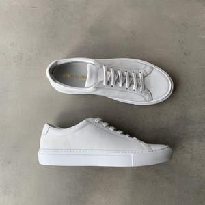 common情侣拼色小白鞋 cp板鞋 百搭低帮真皮简约休闲鞋 平底潮鞋