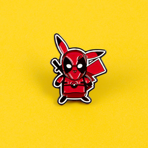 复联死侍皮卡丘胸针宠物小精灵q版漫威小贱贱口袋妖怪卡通徽章