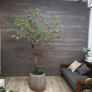 森空间仿真石榴树假树仿真树植物室内庭院客厅落地盆景装饰绿植