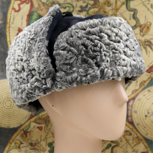 正品俄罗斯哥萨克帽子西伯利亚帽子真皮毛“帕帕哈”羊羔绒冬帽