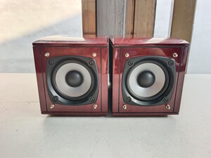 二手音响 山水wd-1a  全频喇叭书架音箱   实木钢琴漆音箱