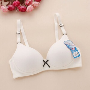 特价初高学生黑白光面文胸少女薄海绵定型胸罩小胸女孩无钢圈内衣