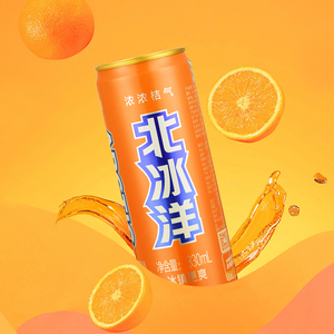 902人付款淘宝北冰洋桔汁汽水330ml*6听 老北京汽水罐装听装果汁碳酸