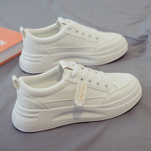 官网以纯2021年春秋季小白鞋女百搭新款板鞋休闲运动老爹鞋ins潮