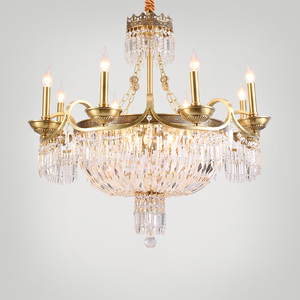 法式全铜客厅水晶吊灯欧式轻奢卧室餐厅灯具奢华大气个性创意灯饰