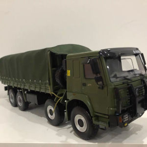 豪沃军车1:24原厂中国重汽豪沃howo 8*8军车 越野车合金卡车模型