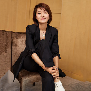 时尚春秋明星马伊琍同款韩版休闲阔腿裤长裤黑色西装套装两件套女