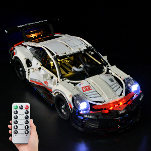 xg牌动力组适用乐高42096保时捷911rsr 改装电动灯光灯饰遥控升级