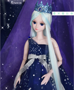 娃娃女孩玩具星空星夜夜萝莉冰公主改妆关节可动洋娃娃50厘0人付款