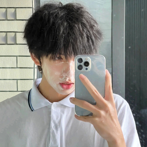 假发男短发锡纸烫男士发型韩版帅气潮流cos基佬短卷发自然全头式