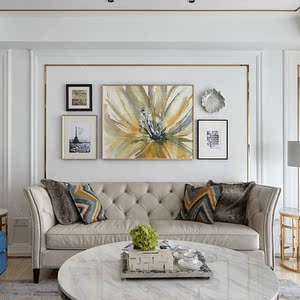 护墙板简欧美式墙裙罗马柱木饰面浅灰色背景墙电视墙板法式别墅风